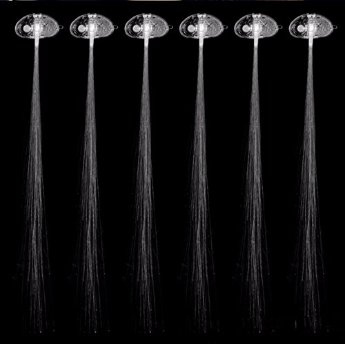 Itian Extensiones de pelo de fibra óptica LED, Extensiones de pelo de fibra óptica y LED, Rainbow Cambio De Color Iluminar Extensiones De Pelo De Fibra Óptica Pinza De Pelo (con enganche)