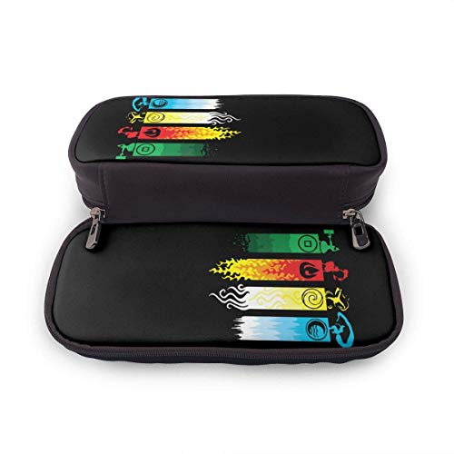 IUBBKI Particular Avatar The Last Legend Airbender of Korra Aang Estuche de cuero para lápices, estuche de papelería para estudiantes de alta capacidad, estuche para lápices, estuche para lápices por