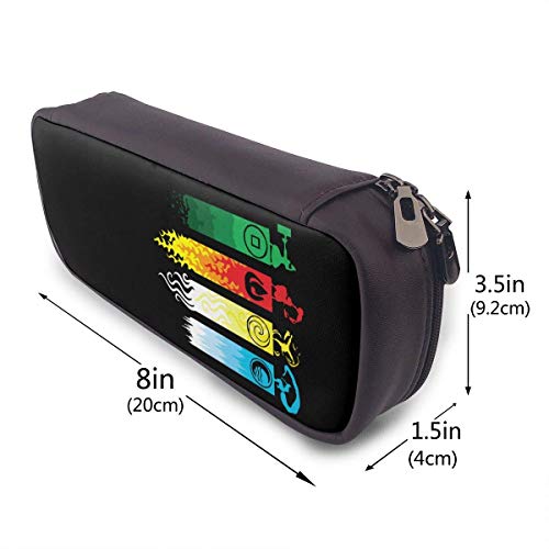 IUBBKI Particular Avatar The Last Legend Airbender of Korra Aang Estuche de cuero para lápices, estuche de papelería para estudiantes de alta capacidad, estuche para lápices, estuche para lápices por