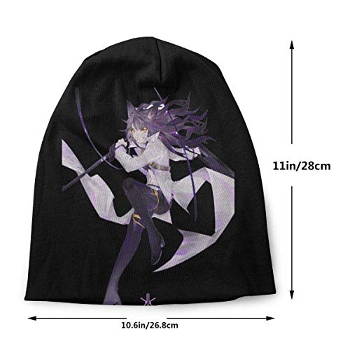 IUBBKI RWBY Blake Belladonna Gorro de calavera fino diario unisex, cálido, holgado y suave, negro
