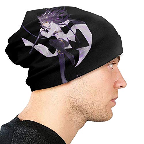 IUBBKI RWBY Blake Belladonna Gorro de calavera fino diario unisex, cálido, holgado y suave, negro