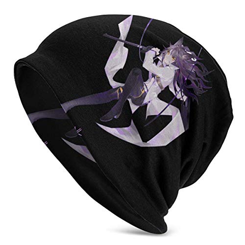 IUBBKI RWBY Blake Belladonna Gorro de calavera fino diario unisex, cálido, holgado y suave, negro