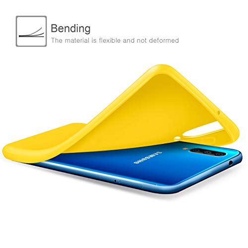 ivencase 9 × Funda Samsung Galaxy A50, Carcasa Fina TPU Flexible Cover para Samsung Galaxy A50 (Rosa Gris Rosa Claro Amarillo Rojo Azul Oscuro Translúcido Negro Azul Claro)
