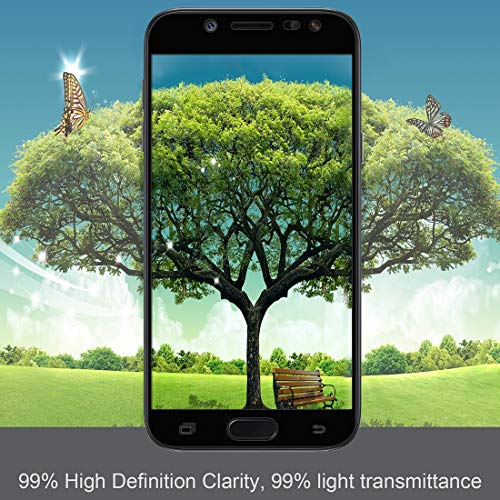 ivoler [3 Unidades] Protector de Pantalla Compatible con Samsung Galaxy J5 2017, [Cobertura Completa] Cristal Vidrio Templado Premium, [Dureza 9H] [Anti-Arañazos] [Sin Burbujas]