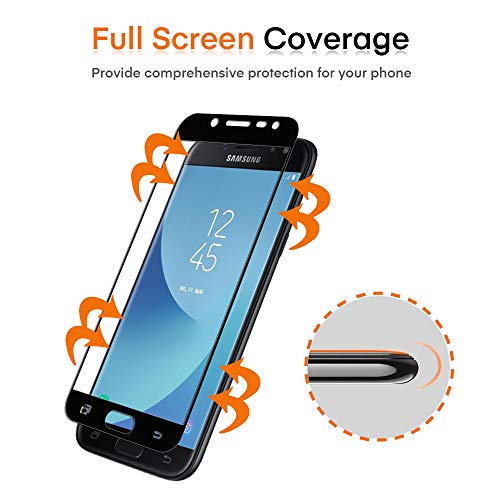ivoler [3 Unidades] Protector de Pantalla Compatible con Samsung Galaxy J5 2017, [Cobertura Completa] Cristal Vidrio Templado Premium, [Dureza 9H] [Anti-Arañazos] [Sin Burbujas]