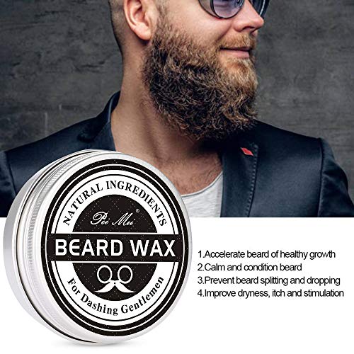 J TOHLO Kit de crema de barba y aceite de barba premium para hombres, Vegano, aceite de barba totalmente natural para hombres probado para curar la picazón de la barba, promover un crecimiento