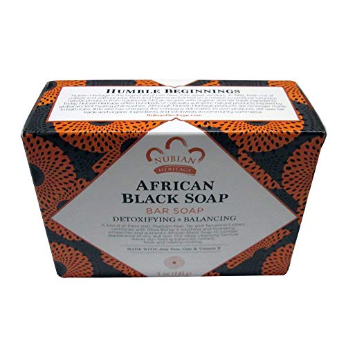Jabón negro africano Nubian 5 oz (paquete de 6)