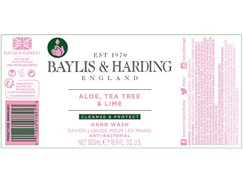 Jabón para manos Baylis & Harding, antibacteriano, de jazmín y flor de manzano, 500 ml