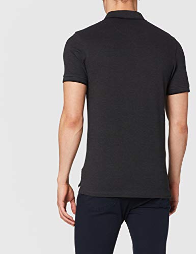 Jack & Jones Jjepaulos Polo SS Noos, Gris (Dark Grey Melange Detail: Slim Fit - Melange), X-Large para Hombre