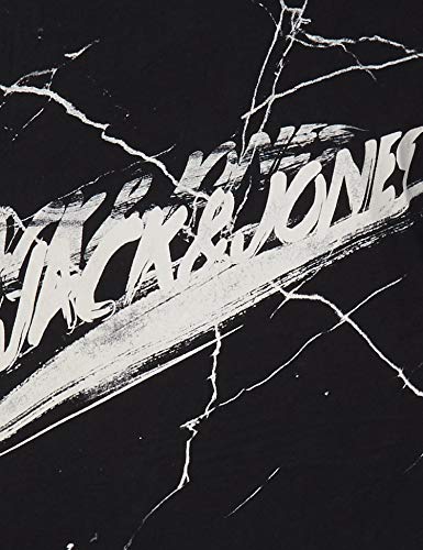 Jack & Jones JORHEKTA Organic tee SS Crew Neck BLK Camiseta, Tap Shoe, L para Hombre