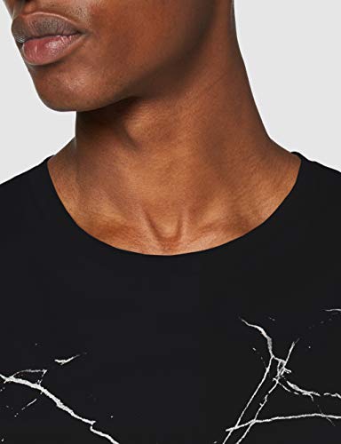 Jack & Jones JORHEKTA Organic tee SS Crew Neck BLK Camiseta, Tap Shoe, L para Hombre