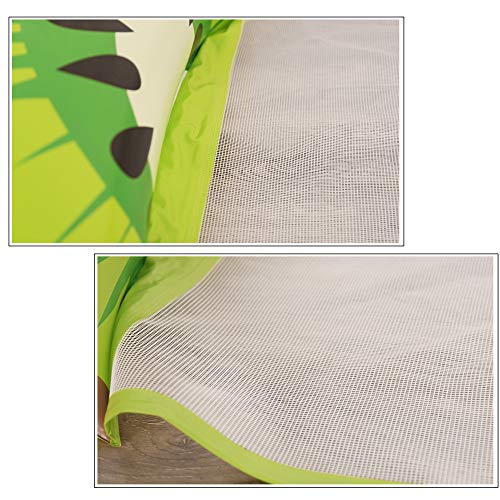 JanTeelGO Cama Flotante Inflable, Sofá de Aire al Aire Libre de Verano Mejorado Hamaca de Agua Tumbonas Balsas, Piscina para Adultos Playa para Relajarse Tomar el Sol Fiesta en la Piscina (Kiwi)