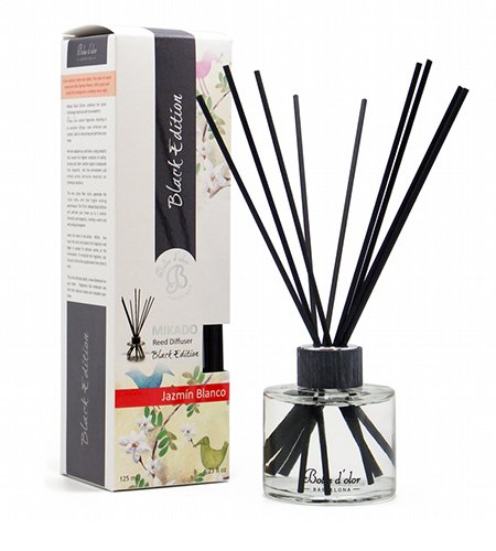 JAZMIN BLANCO 125ml MIKADO BLACK EDITION REED DIFFUSER