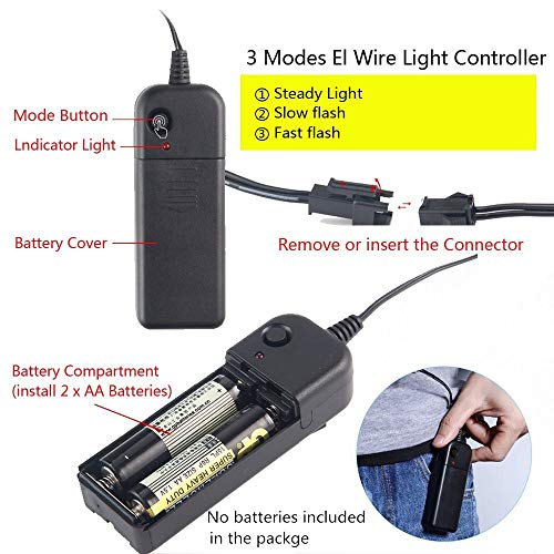 JCT Halloween LED Máscaras Purga Grimace Mask Horror Mask Scary LED Ilumina Máscaras para Halloween, Fiestas de Disfraces, Mascaradas, Carnavales, Regalos For Adultos Infantiles (Rojo)