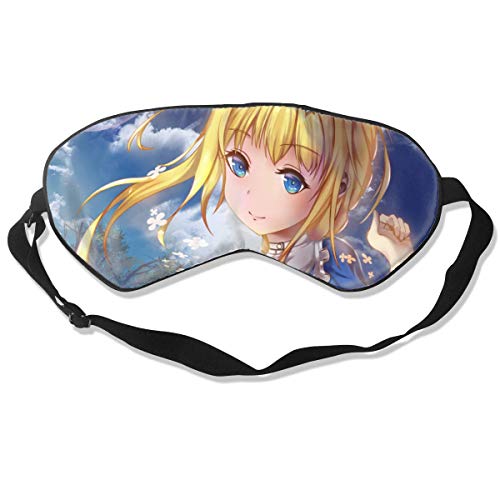 JDYU Anime Sword Art Online Máscara para dormir Blackout Cubierta de ojos transpirable Decoración facial Máscara de ojos súper suave y cómoda para dormir