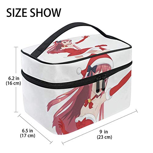JDYU Taikale Christmas Girl Rebotante Bolsa de Maquillaje Neceser de Viaje Neceser de Viaje Bolsa de cosméticos de Gran Capacidad Bolsas de Maquillaje portátiles con Compartimentos para niñas