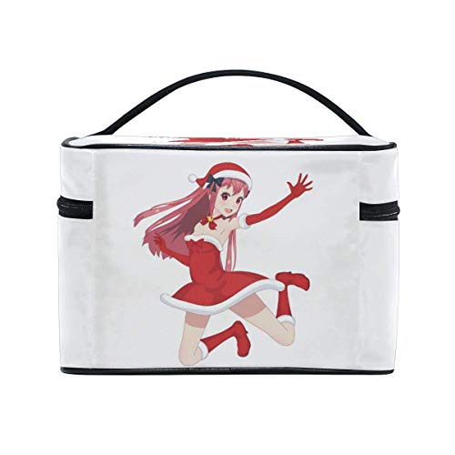 JDYU Taikale Christmas Girl Rebotante Bolsa de Maquillaje Neceser de Viaje Neceser de Viaje Bolsa de cosméticos de Gran Capacidad Bolsas de Maquillaje portátiles con Compartimentos para niñas