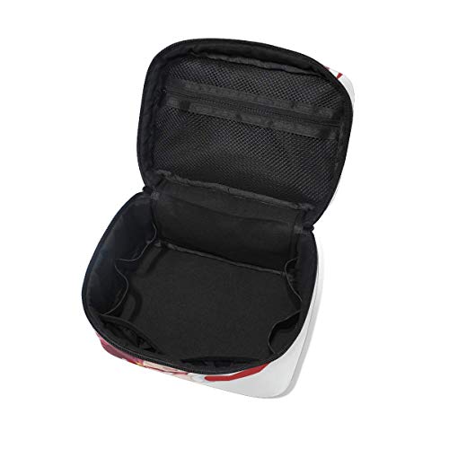 JDYU Taikale Christmas Girl Rebotante Bolsa de Maquillaje Neceser de Viaje Neceser de Viaje Bolsa de cosméticos de Gran Capacidad Bolsas de Maquillaje portátiles con Compartimentos para niñas