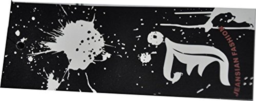 jeansian De Manga Larga De Los Hombres De Moda Slim Fit Camisas Men Fashion Shirts Z014 Black XXL