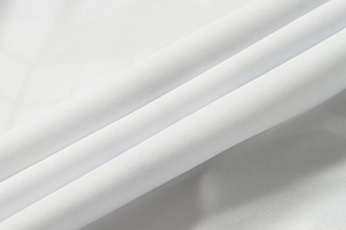 jeansian Hombre Camisetas Deportivas Wicking Quick Dry tee T-Shirt Sport Tops LSL111 White S