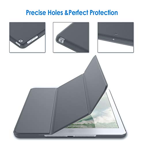 JETech Funda compatible iPad Air, Carcasa con Soporte Función, Auto-Sueño/Estela, Gris Oscuro