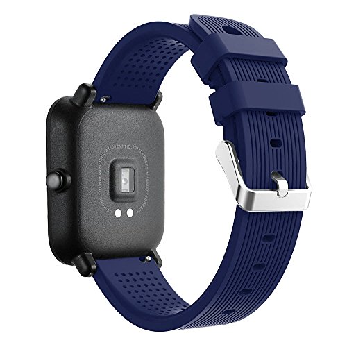 JiaMeng Nuevo Light Original Correa de muñeca de Silicona del Deporte Wristband Pulsera de Repuesto Reloj Compatible con Huami Amazfit Bip