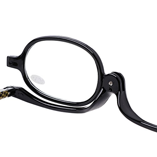 Jiamins - Gafas de cosméticos para mujer, gafas de lectura Presbyopic + 1.0 ~ + 4.0 negro negro +3.0