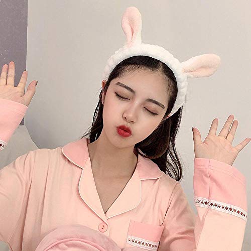 JIAOSHUAIYU Hair accessories Face wash hair clip hair band soft and warm coral fleece women's girl turban fashion hair accessories pinkantlers