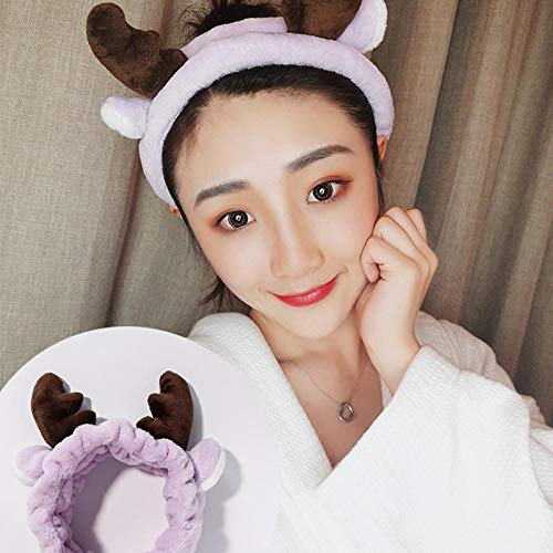 JIAOSHUAIYU Hair accessories Face wash hair clip hair band soft and warm coral fleece women's girl turban fashion hair accessories pinkantlers
