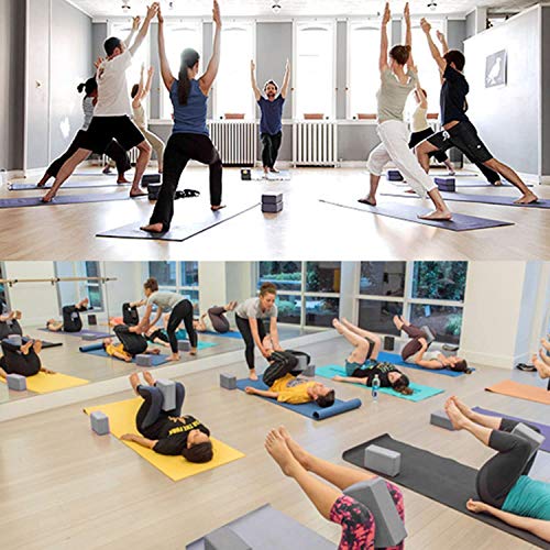 JIM'S STORE Bloque de Espuma Correa,Bloque de Yoga Ejercico EVA de Alta Densidad para Mejorar Fuerza y Flexibilidad Yoga Pilates Amantes