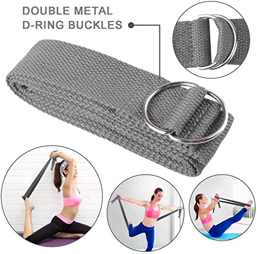 JIM'S STORE Bloque de Espuma Correa,Bloque de Yoga Ejercico EVA de Alta Densidad para Mejorar Fuerza y Flexibilidad Yoga Pilates Amantes