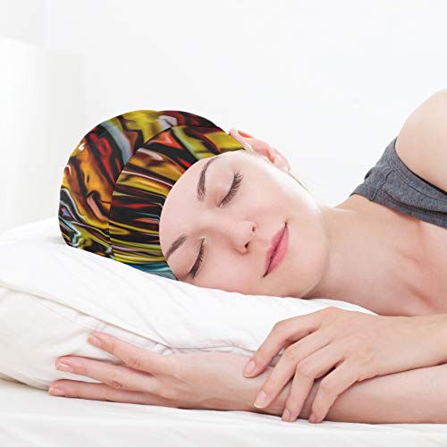 JINCAII Gorro para Dormir para niñas Graffiti Grunge Paint Street Art Spray Gorro para el Cabello para Dormir para Cabello Largo Sombrero Duradero Suave para el Exterior Duerme para Rizado