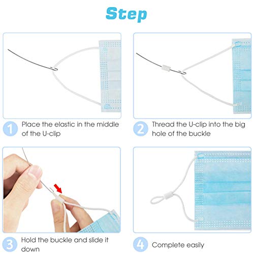 Jinhuaxin Paquete de 200 cierres de silicona para tiras elásticas, tope de cordón ajustable, para cordón elástico, antideslizante, de forma redonda para cuerda elástica suave