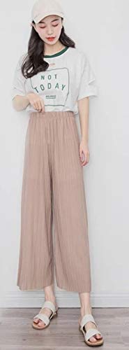 jiushixw Mujeres nuevos Pantalones Rectos Casuales Mujeres Mujeres Verano Otoño Sólido Elegante Mujer Señora Mujeres Palazzo Flared Wide Killer Legs