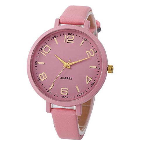 jiushixw Regalos creativos Nuevas Mujeres Reloj Casual de Cuero sintético Relojes de Pulsera de Cuarzo analógico Damas Montre Femme HK & 40