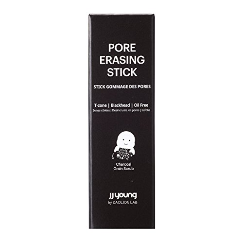 JJ YOUNG Poro palo borrar - eliminar el sebo y espinillas con 15 polvos de grano Natural y el carbón - 0,35 oz.