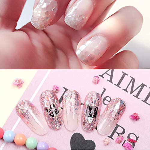 JJYHEHOT 12 Piezas Purpurinas Polvo Lentejuelas Iridiscentes Cosmética de Maquillaje para Cuerpo Cara Pelo y Uñas Copos Destellos Cara Cuerpo Cabello Uñas