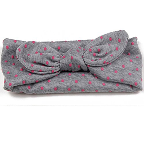 JMITHA 6 Paquete bebé recién nacido y bebés arco del pelo de la venda elástico bebé turbante pelo niñas diadema arco recién nacido bebé ducha regalo chica chicas diadema (M bebé 15")
