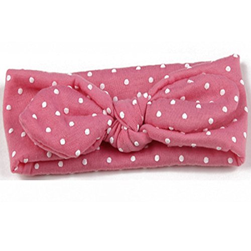 JMITHA 6 Paquete bebé recién nacido y bebés arco del pelo de la venda elástico bebé turbante pelo niñas diadema arco recién nacido bebé ducha regalo chica chicas diadema (M bebé 15")