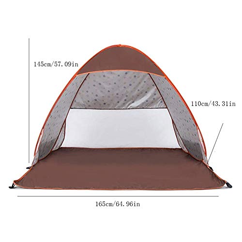 JNWEIYU Tienda de Trekking Fácil Pop Up Beach Sun Abrigo de la Tienda portátil instantánea de bebé con Dosel de Sombra rápida automática Deporte Umbrella Sun