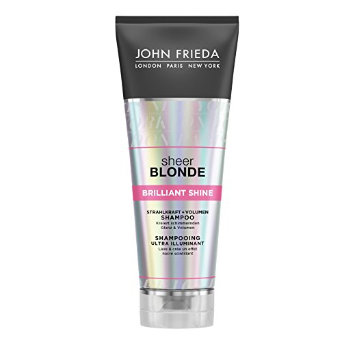John Frieda Sheer Blonde - Champú de 250 ml, con perlas moleteadas, aporta volumen, mejora la transmisión