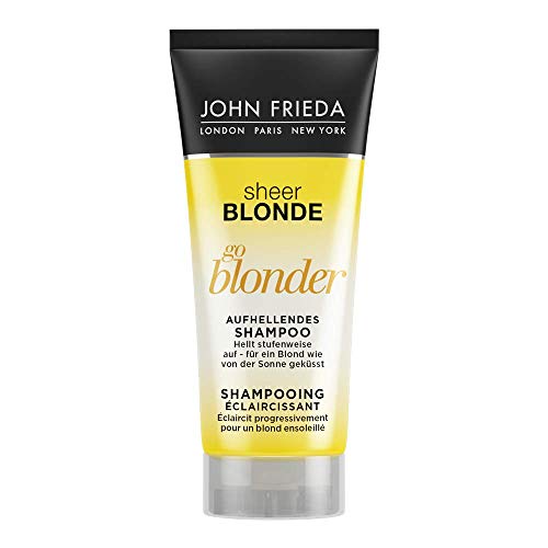 John Frieda Sheer Blonde Go Blonder Champú – 50 ml – Ideal para gastronomía, hotel y viajes – Hotellerie- y Reisegröße 6er Pack(6 x 50 mililitros)