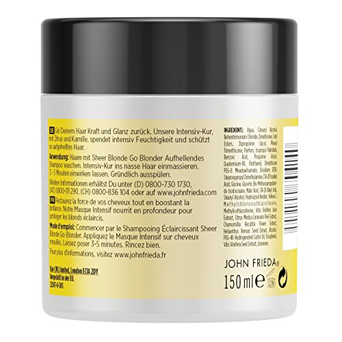 John Frieda Sheer Blonde Go blonder intensiva Kur, 150 ml