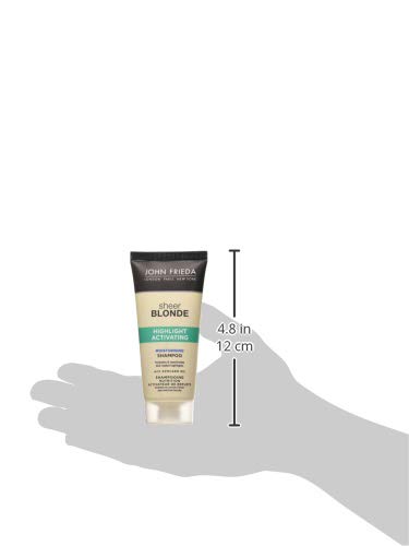 John Frieda Sheer Blonde Highlight Activating, Champú Hidratante para Viajar, 50 ml