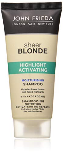 John Frieda Sheer Blonde Highlight Activating, Champú Hidratante para Viajar, 50 ml