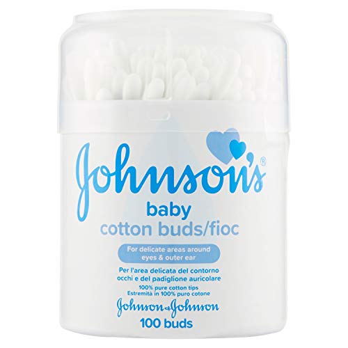 Johnson & Johnson 's - Bastoncillos algodón, 100 unidades