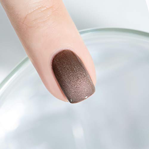 Joligel Esmalte Gel Magnético Uñas UV LED Cat Eye 3D Purpurina Manicura Semipermanente Ojo de Gato Nail Art Diseño Uñas para Otoño Invierno | Chocolate Cafe