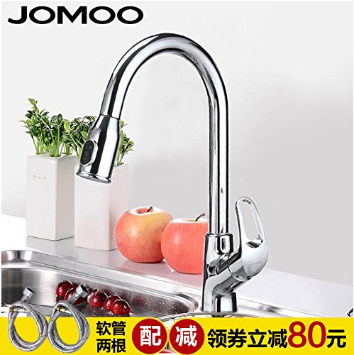 Jomoo Nueve Cría De Animales De Cobre, Agua Caliente Y Fría, De La Cocina, Fregadero, Fregadero, Fregadero, 33080,33053, Jalar, ● Consulta, Collar, Cupón, Menos, 80