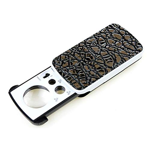Joyería de los Ojos de Lupa Lupa Lente de Cristal for la joyería portbale Plegable Lupa Lupa de Bolsillo Lupa con Luz Led Gafas Lupa