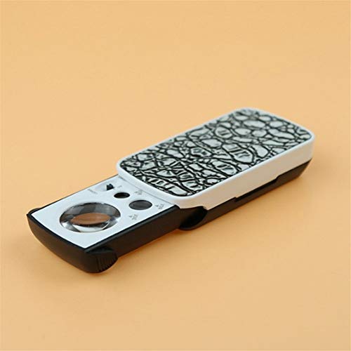 Joyería de los Ojos de Lupa Lupa Lente de Cristal for la joyería portbale Plegable Lupa Lupa de Bolsillo Lupa con Luz Led Gafas Lupa